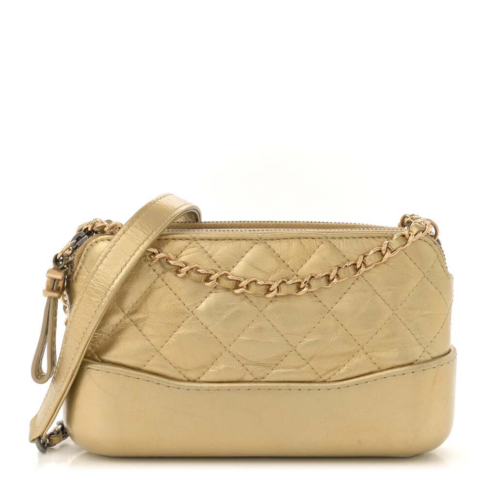 Chanel Metallic Aged Calfskin Quilted #202703C12